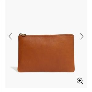 BNWT Madewell Leather Pouch Clutch